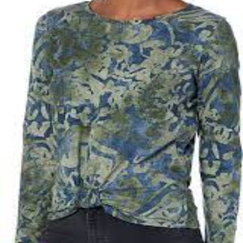 NIC+ZOE Watercolor Camo Tee